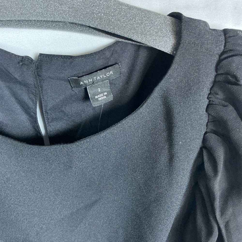 Ann Taylor Slate Long Sleeve Dress - Picture 2 of 3